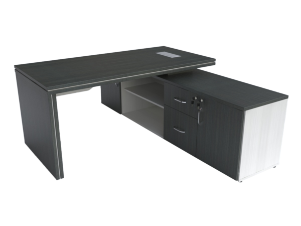 Mesa com armário lateral